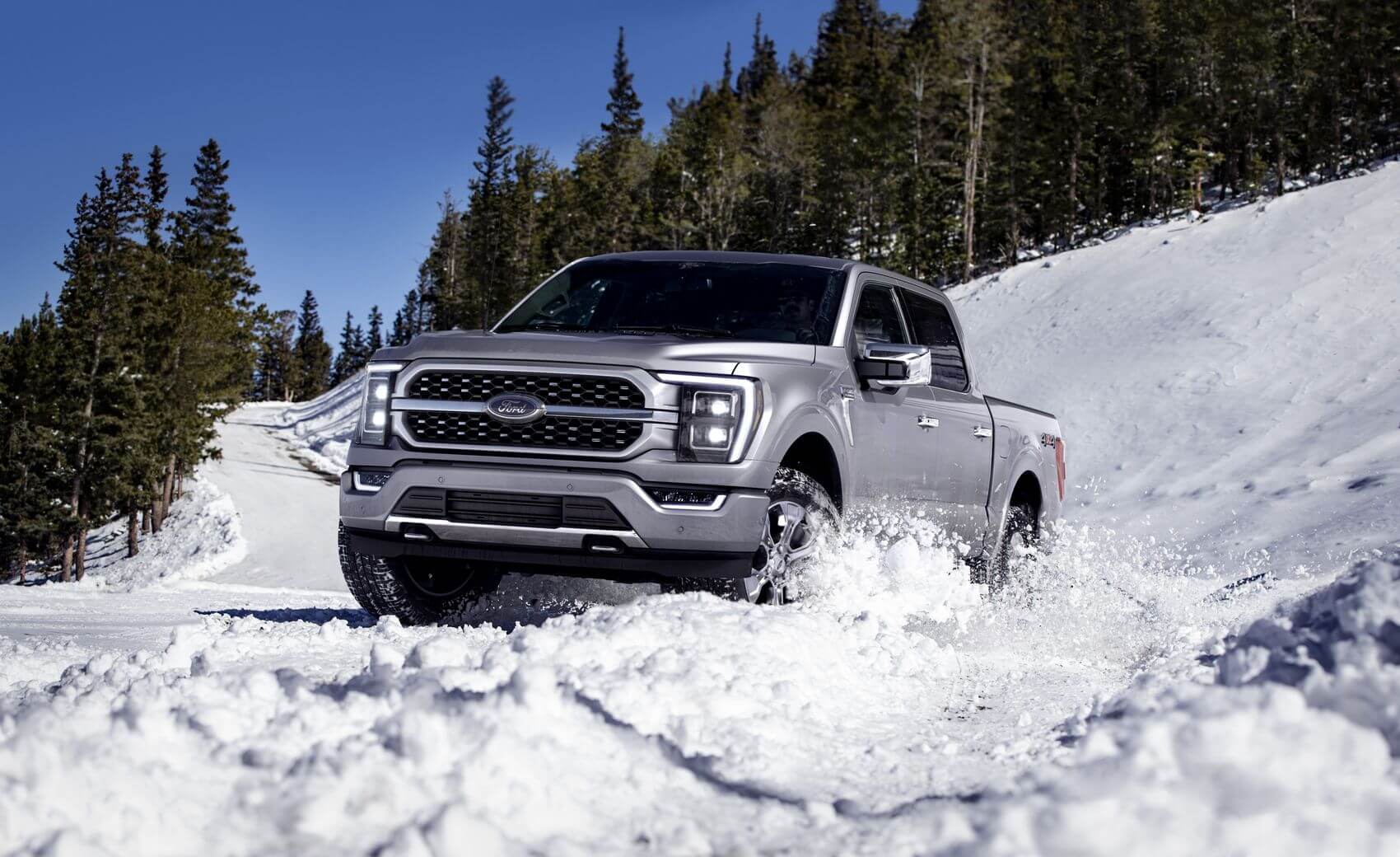 F-150 in the snow