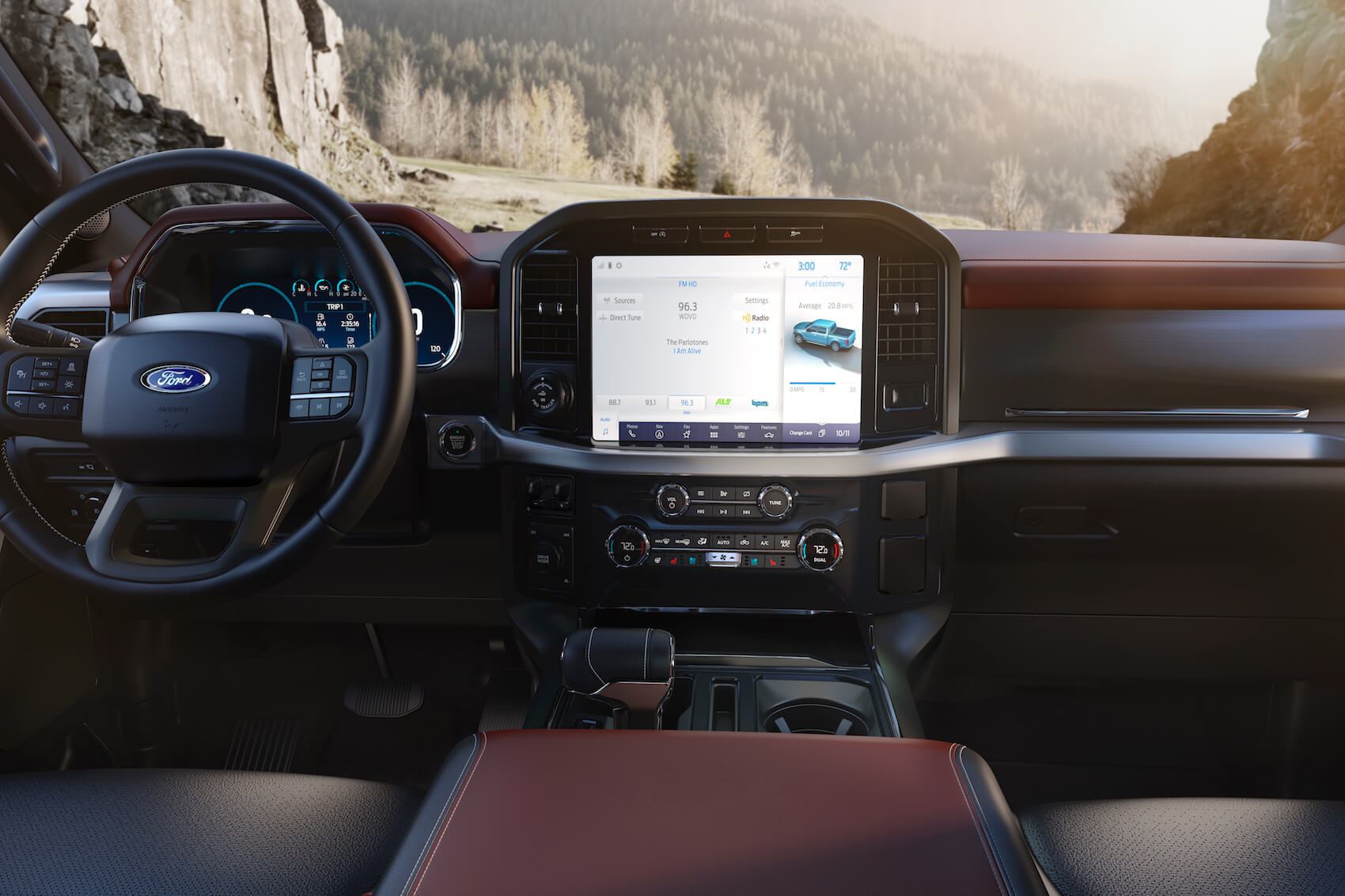 2021 Ford F-150 interior technologies